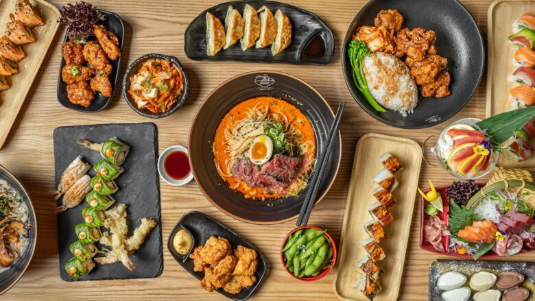 Maki & Ramen Halal dishes selection